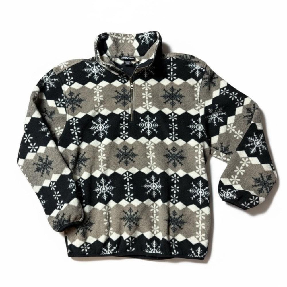 Sierra Classics Mens Fleece Quarter Zip Size Large